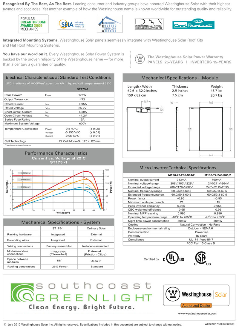 Westinghouse Solar Brochure Page 2